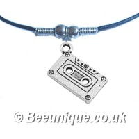 Mini Silver Tape Necklace - Click Image to Close